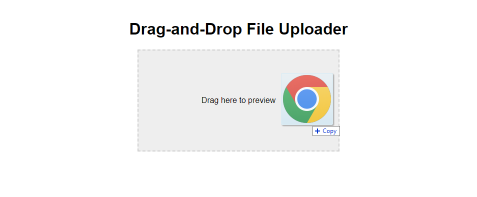 Indicating current dragging state by changing container background
